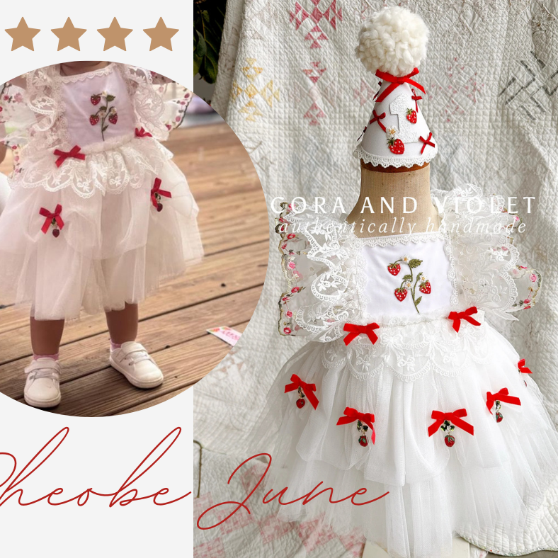 berry first birthday dress review cora and violet pheobe june