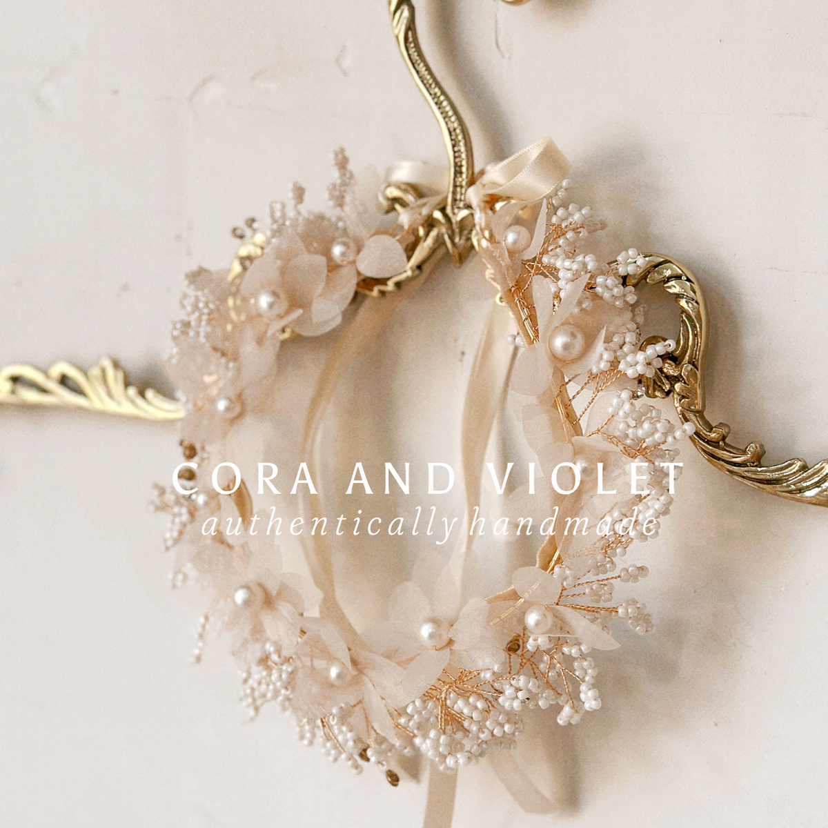 Pearl & Blossom crown – Cora and Violet