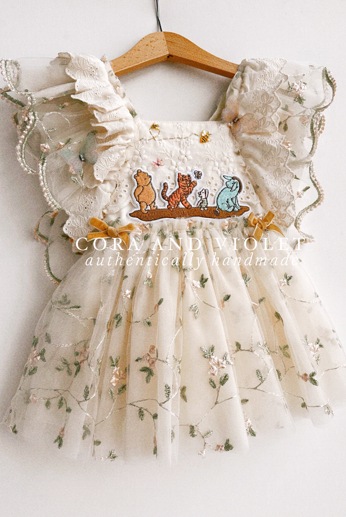 The Winnie Heirloom by Cora and Violet, a handmade Winnie the Pooh inspired birthday