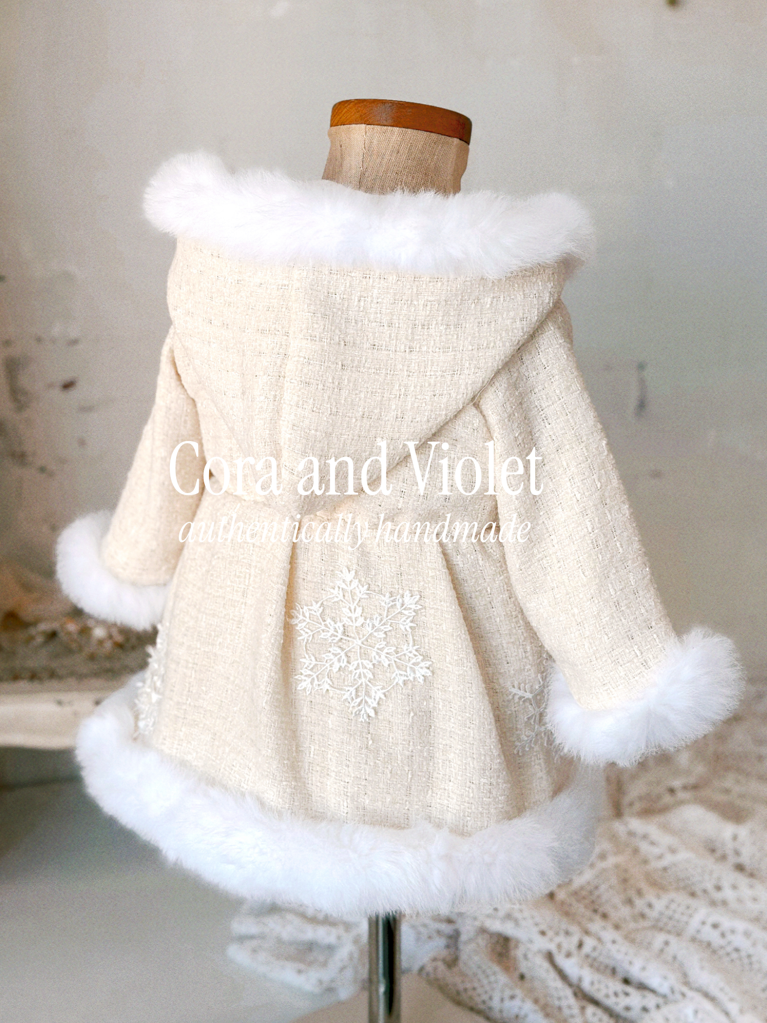 Vivienne - Snowfall Overcoat dress – Cora and Violet