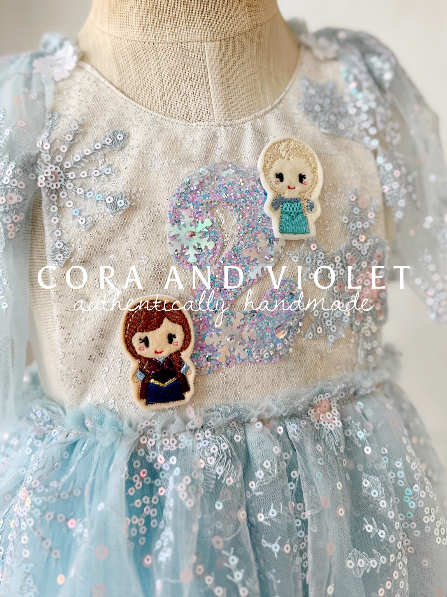 The Frozen Ice Queen Birthday Dress Cora and Violet The Frozen Ice Queen Birthday Dress Cora and Violet