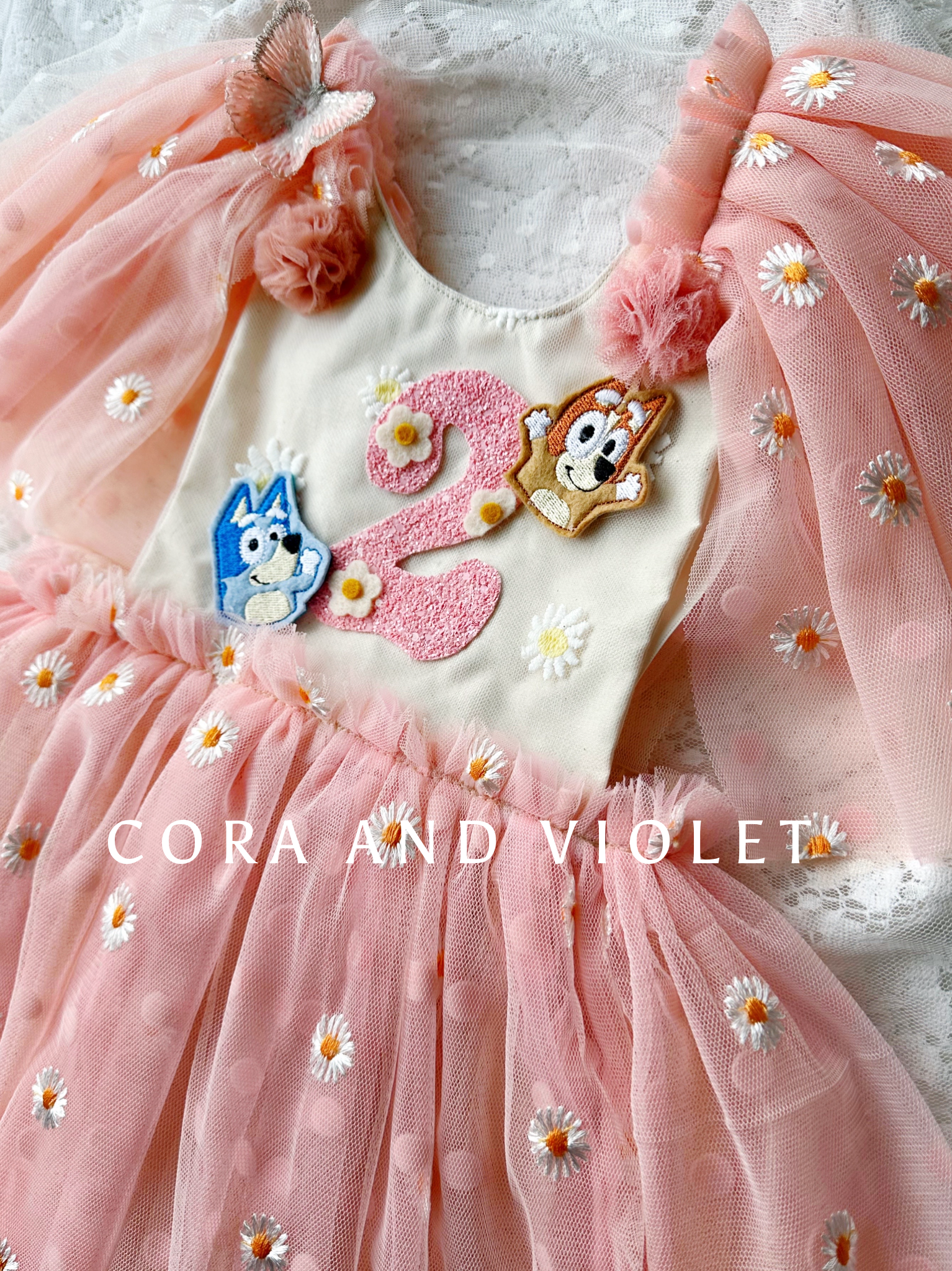 The Bluey Heirloom Birthday Dress | Artisan Milestone Milestone Dress Cora and Violet The Bluey Heirloom Birthday Dress | Artisan Milestone Milestone Dress Cora and Violet