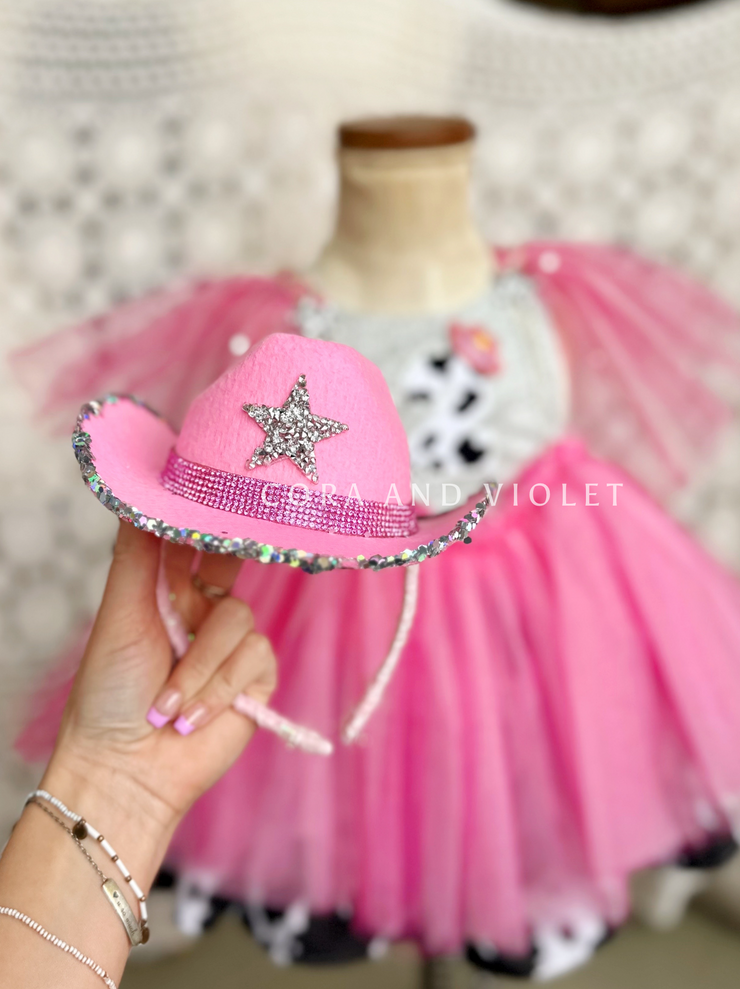 DOLLY COWBOY HAT GRAPHIC DRESS main image 0