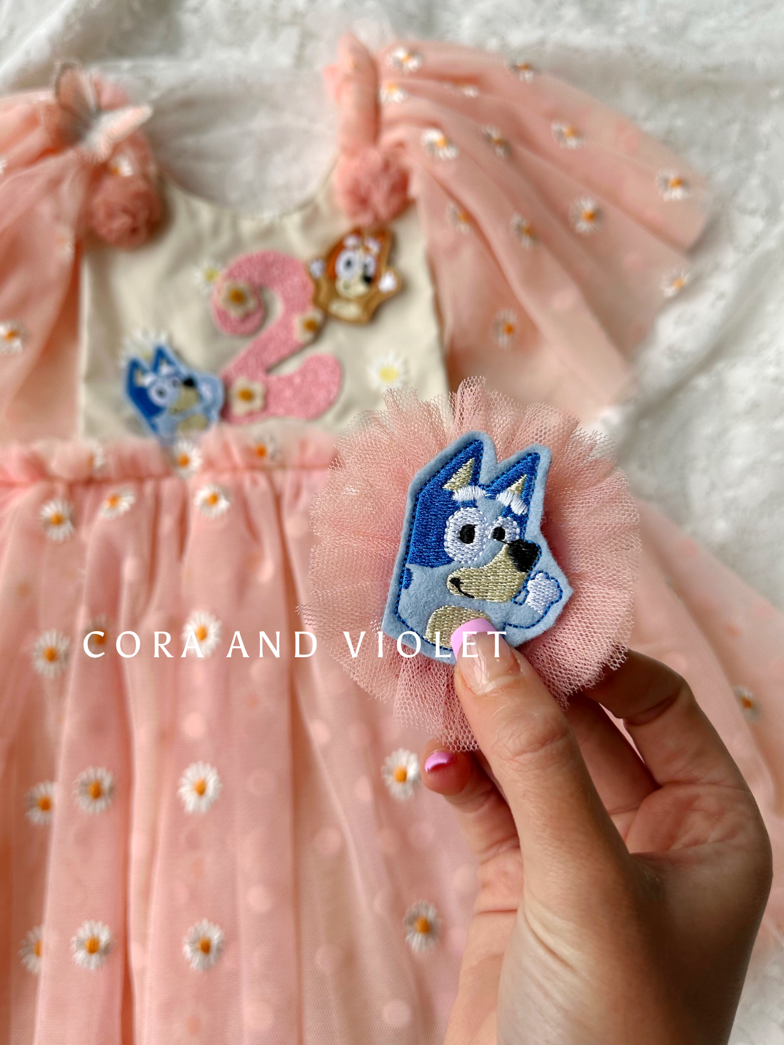 bluey dress Baby Girl Toddler Birthday Bluey tutu dress The Bluey Heirloom Birthday Dress