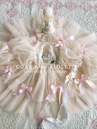 Hand-stitched luxury Silly Goose birthday dress for toddlers, featuring artisanal embroidery and heirloom construction by Cora and Violet.