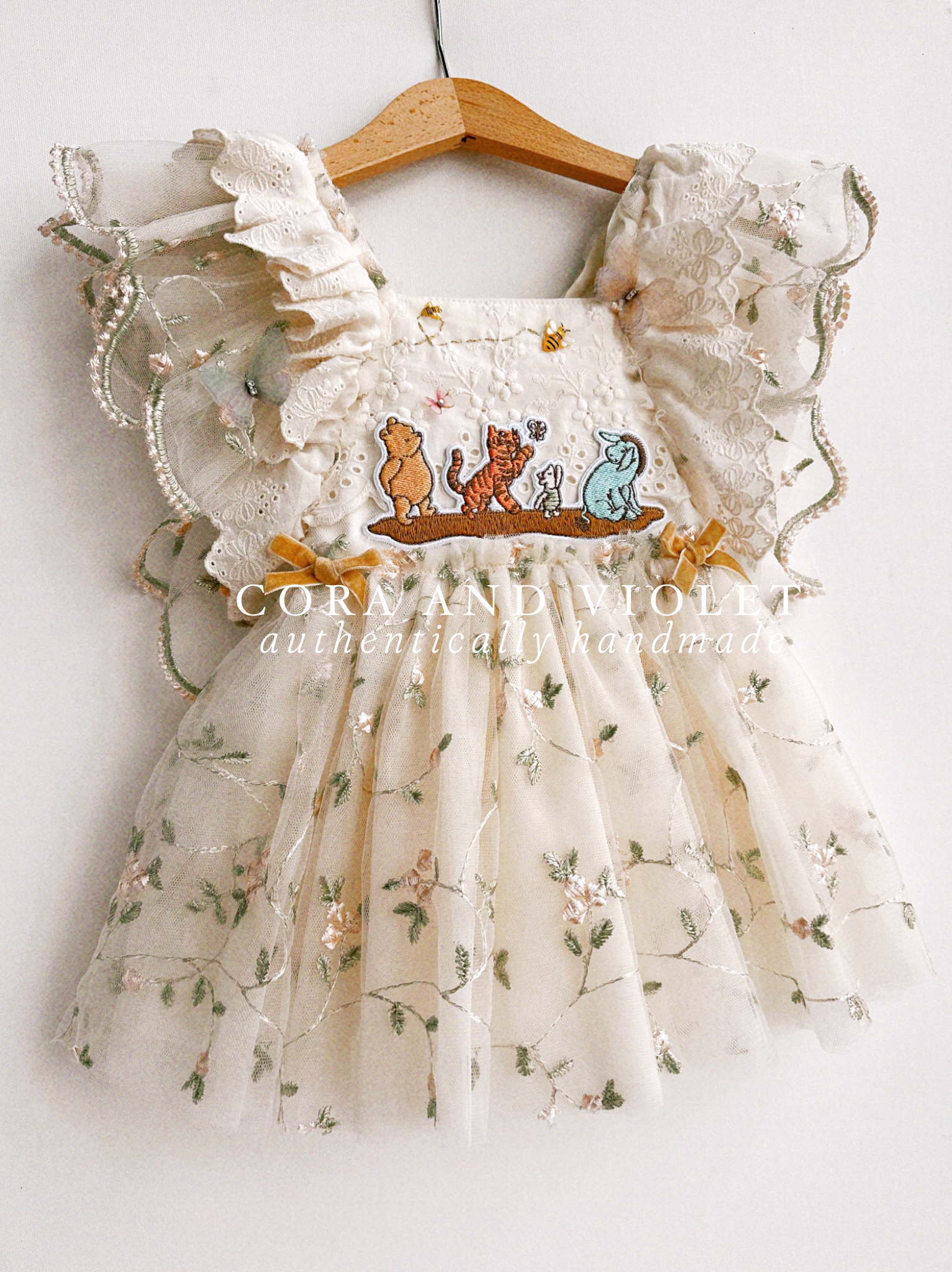 The Winnie Heirloom by Cora and Violet, a handmade Winnie the Pooh inspired birthday